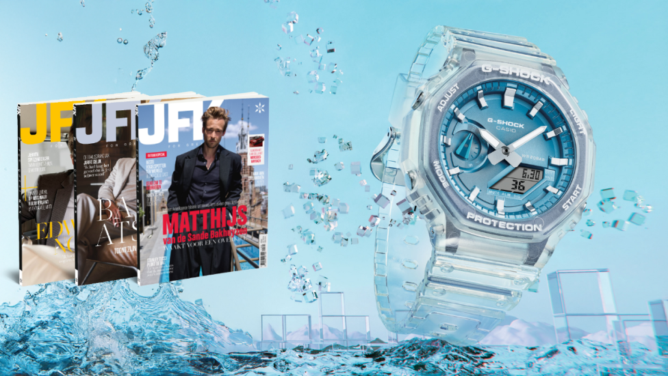 Geniet 2 jaar van JFK, nu inclusief CASIO G-SHOCK GA-2100BM-7A2