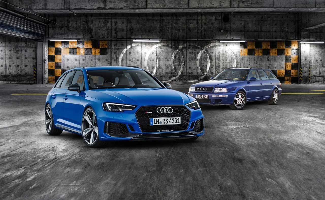 Audi RS 2 Avant (1994) en Audi RS 4 B9 (2017)