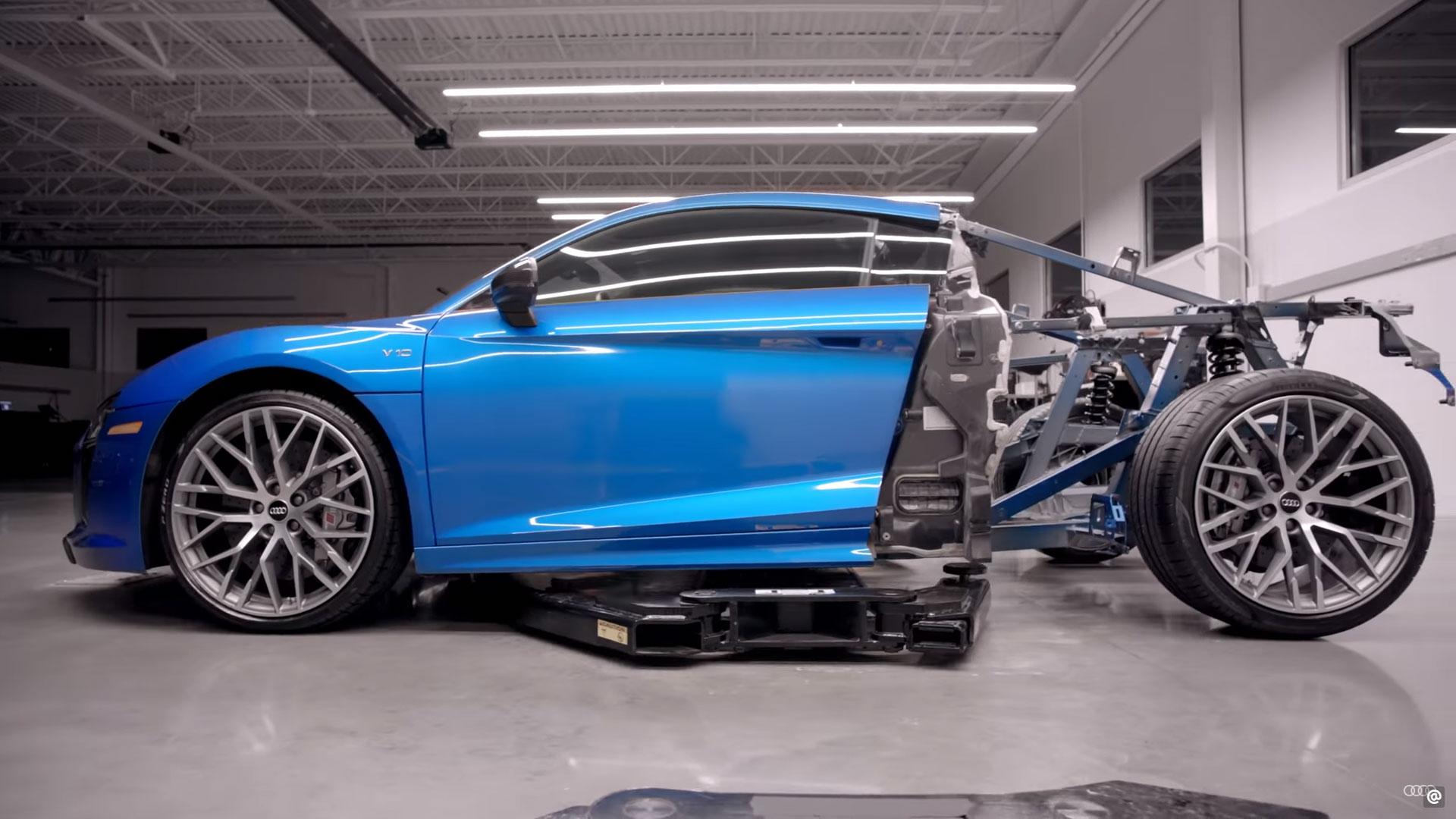 Exploderende Audi R8 V10 is knalkunst - TopGear Nederland