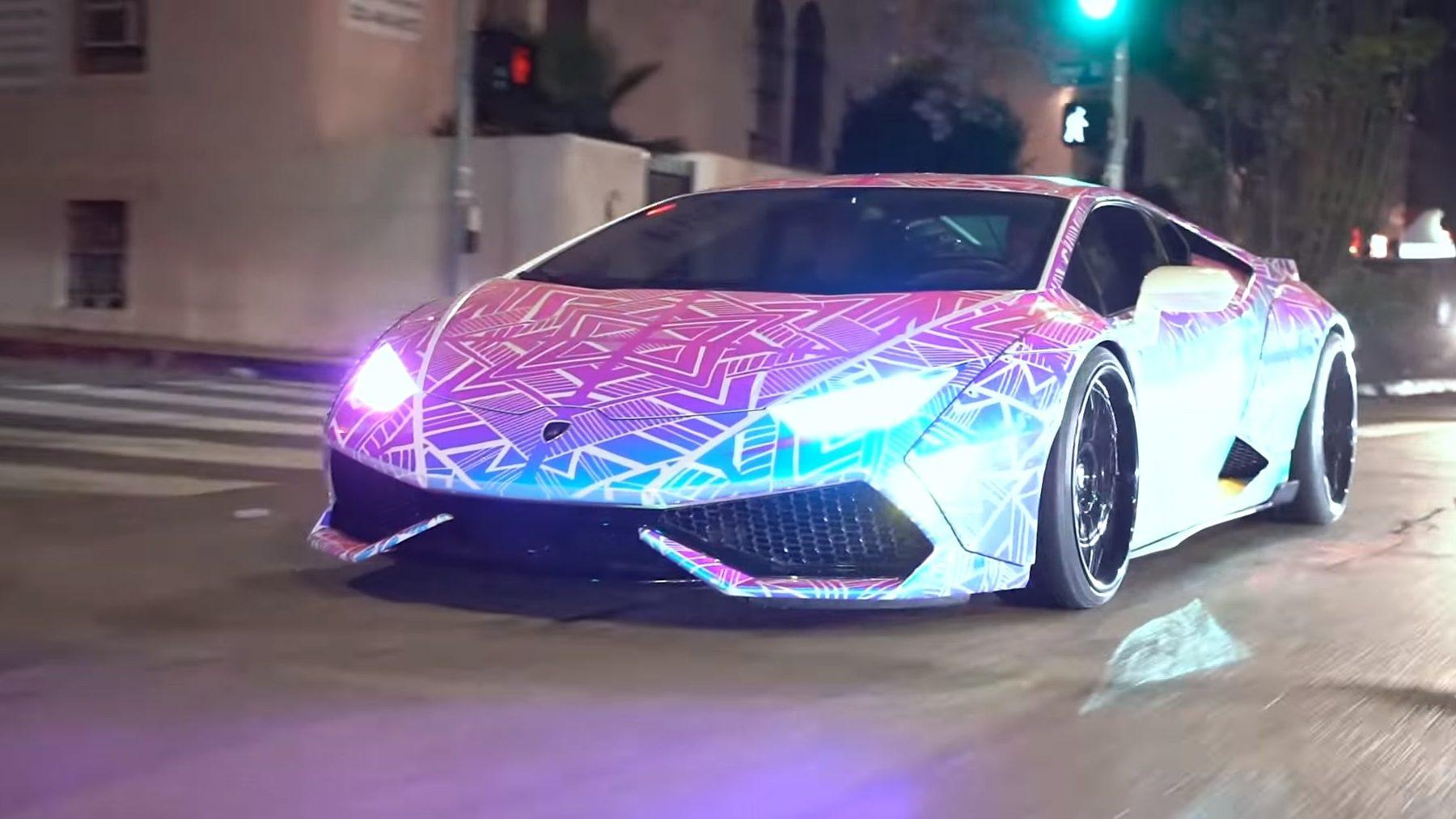 Lamborghini Huracán van Chris Brown verandert van kleur - TopGear