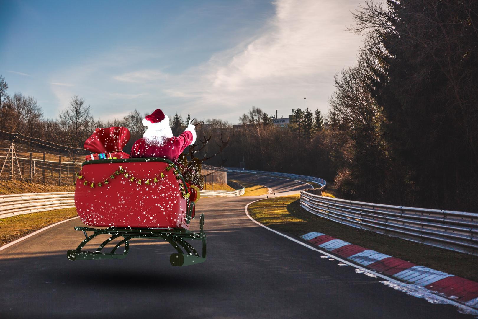 Kerstman op de Nürburgring