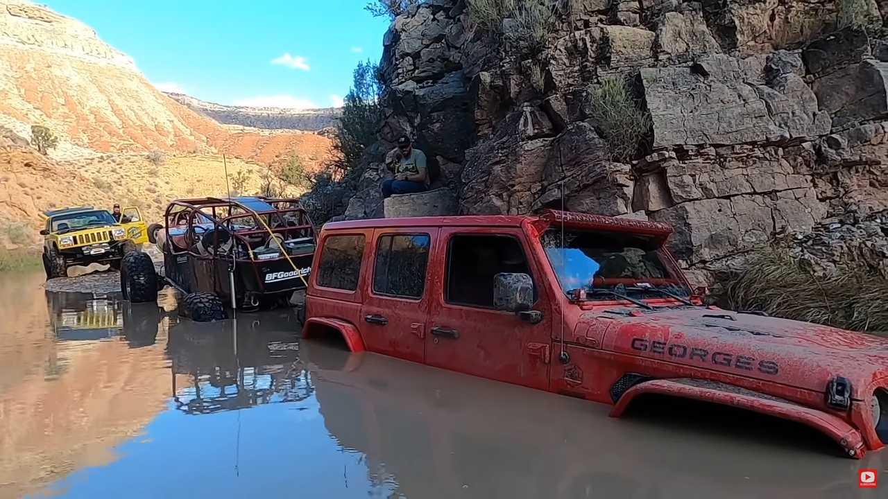 Gestrande Jeep Wrangler