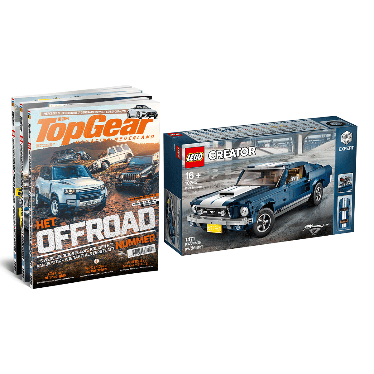 TopGear abonnement met LEGO Ford Mustang