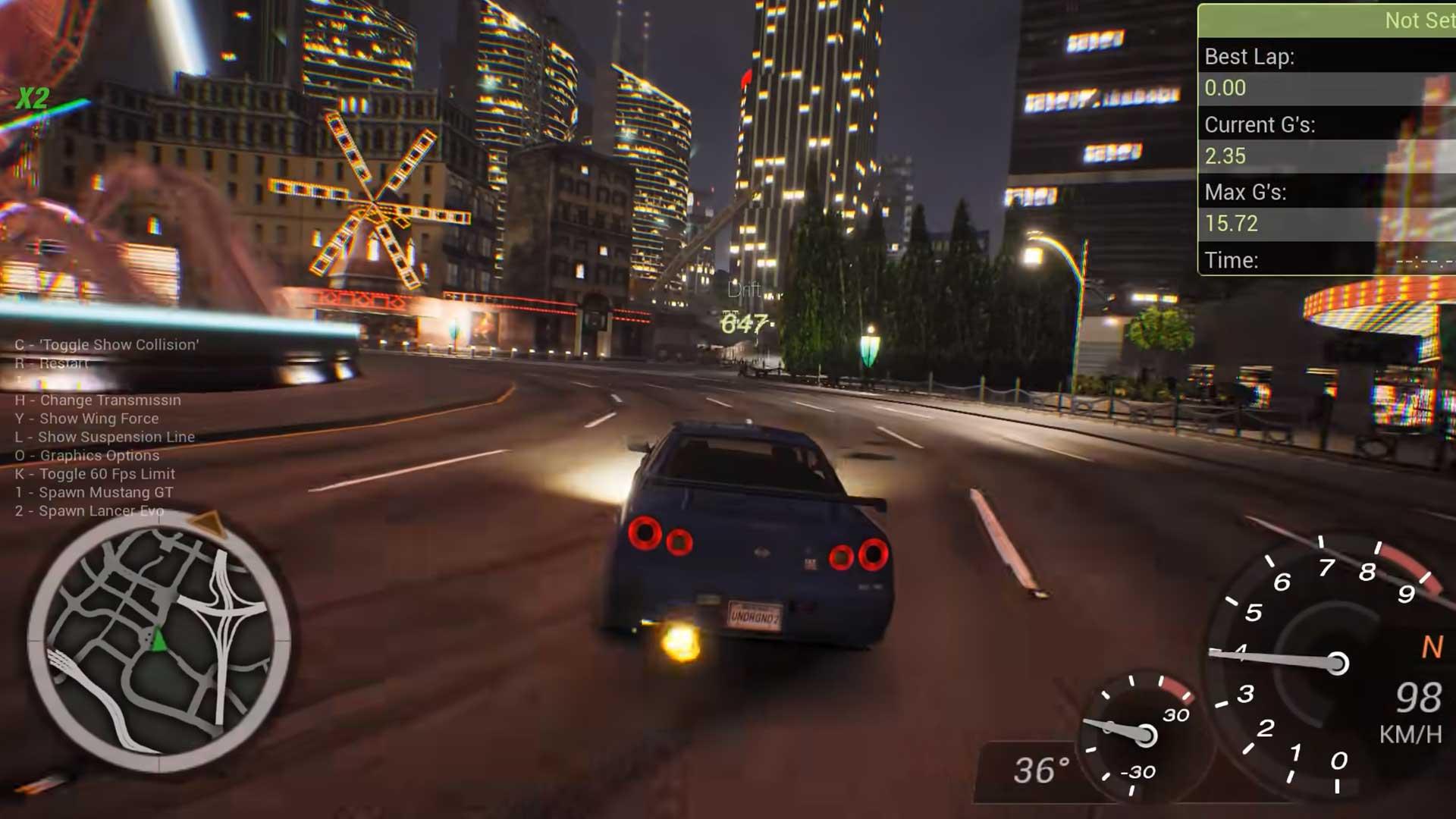 Someone Is Remaking Need For Speed Underground 2 In Unreal Engine 4