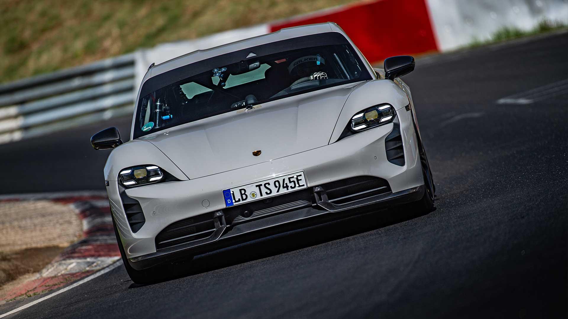 Porsche Taycan Turbo S at the Nürburgring