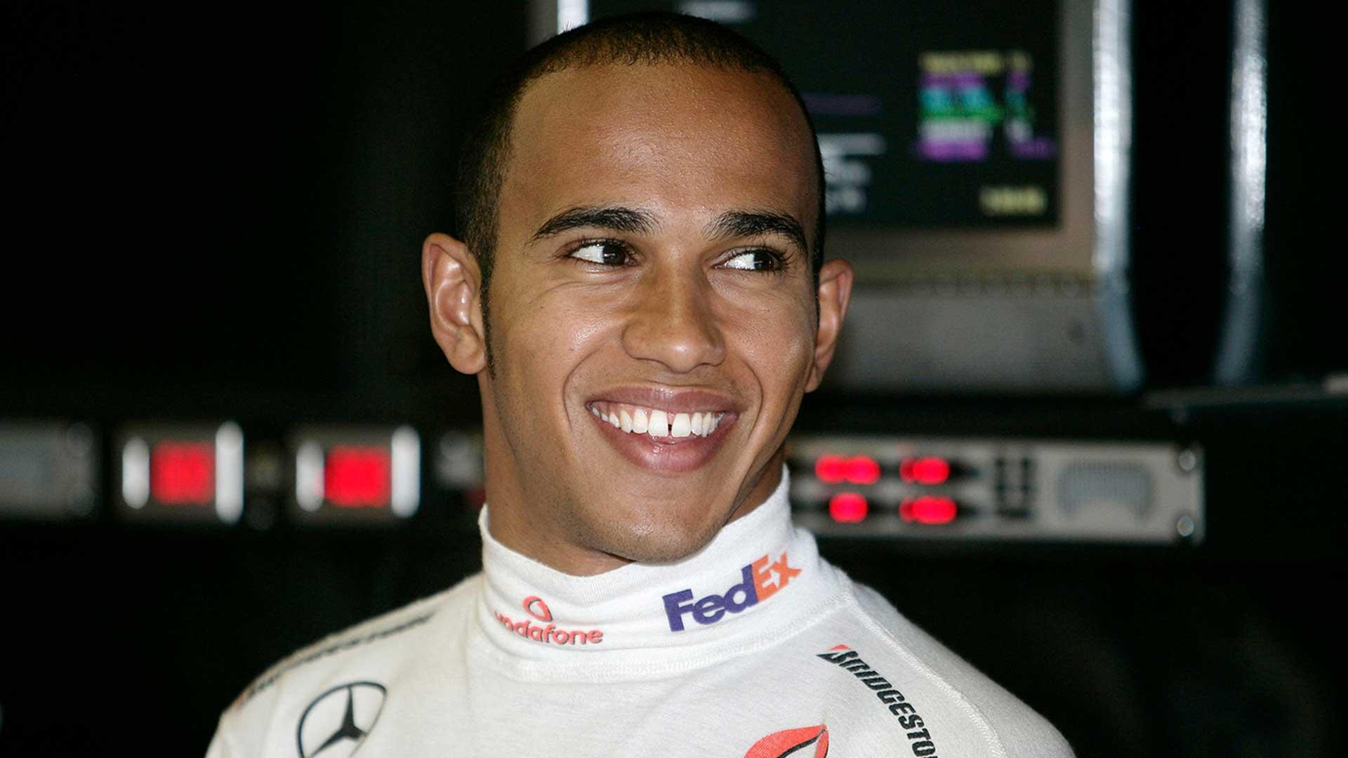 Jonge Lewis Hamilton 2008 (wereldkampioen)