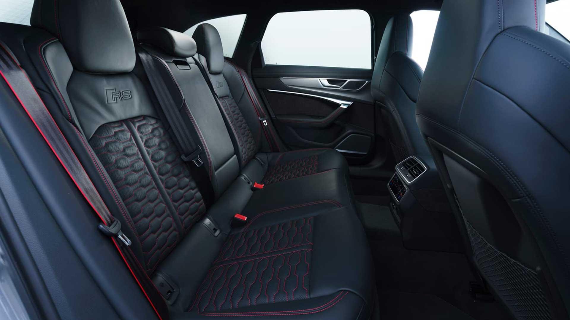 Audi RS 6 interieur achterbank