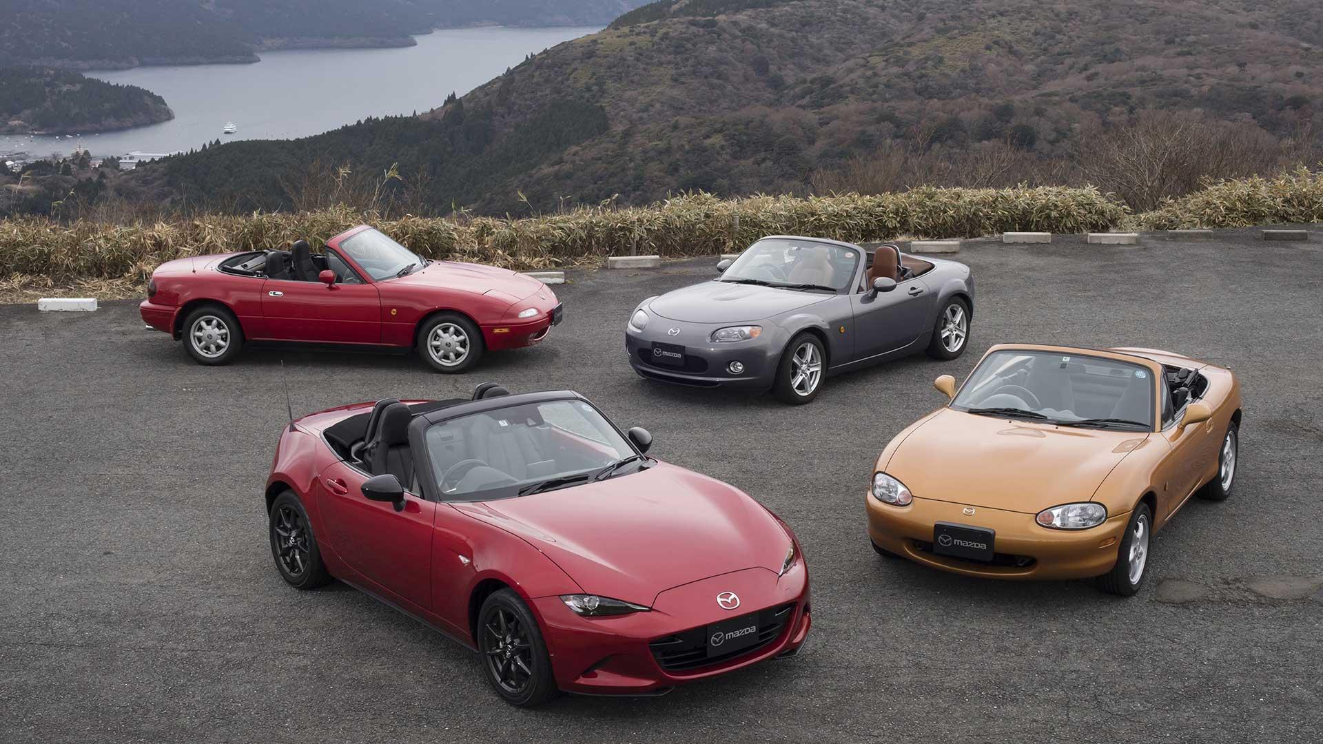 Mazda MX-5 vier generaties