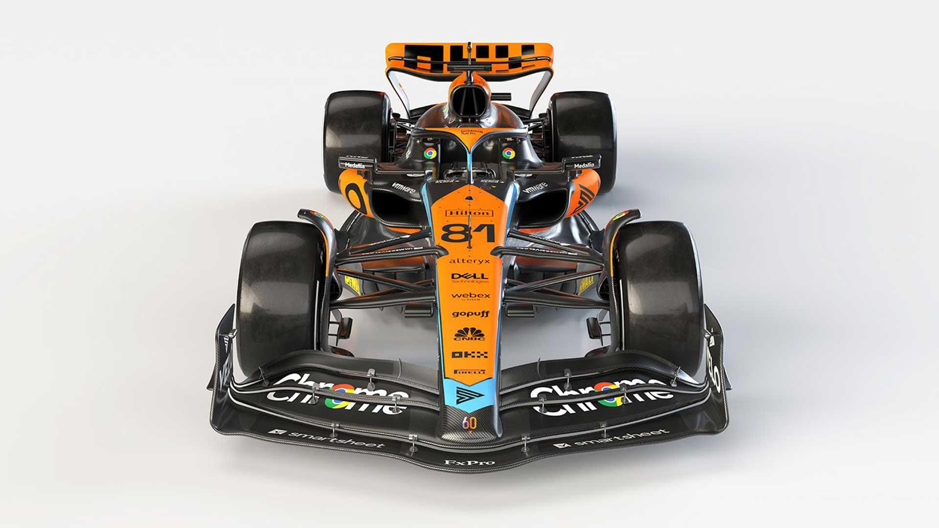 McLaren MCL60 F1-auto 2023 voor