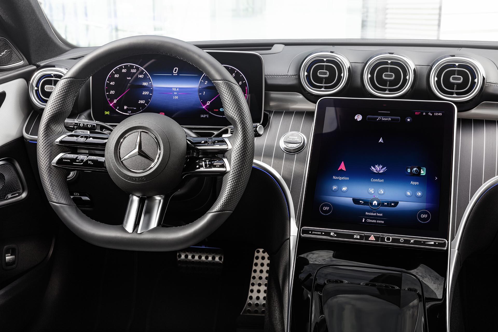 Mercedes C 200 Estate Luxury Line (2023) interieur overzicht
