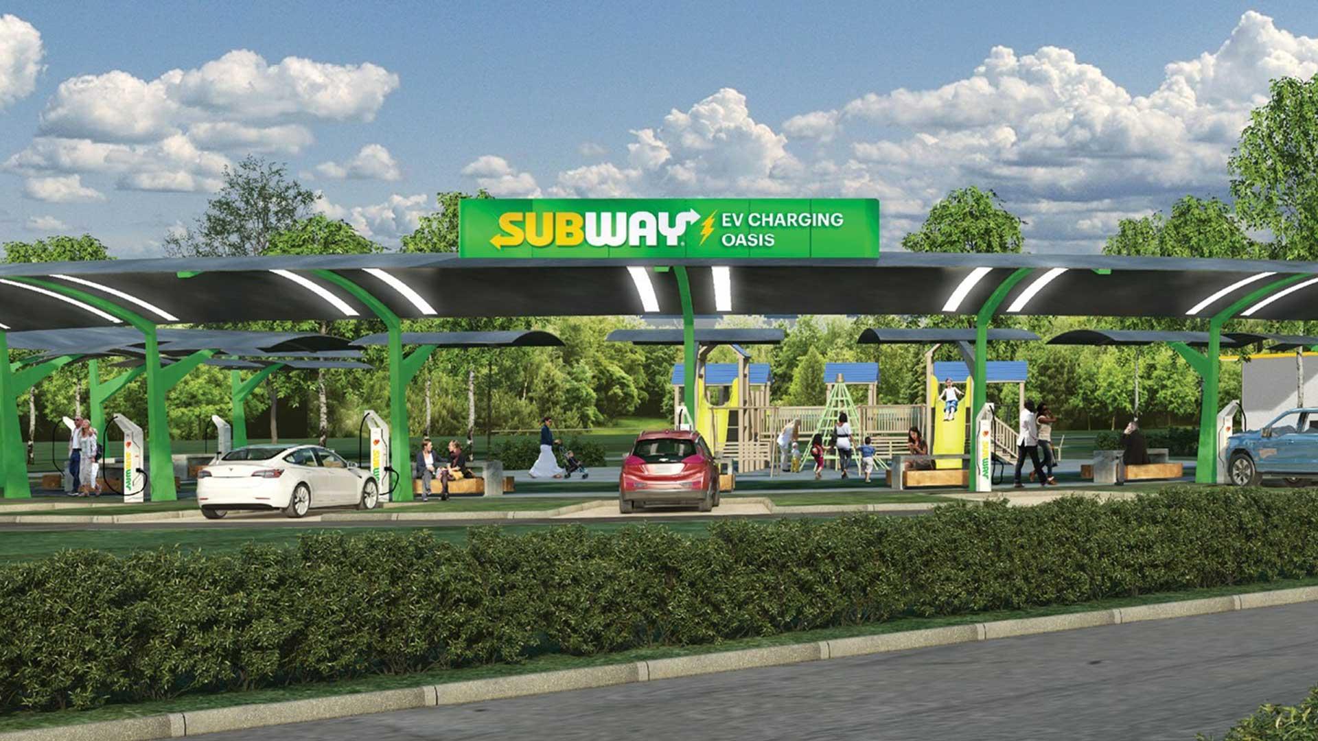 A sandwich chain tunnel is going to create a ‘charging paradise’ for EV drivers