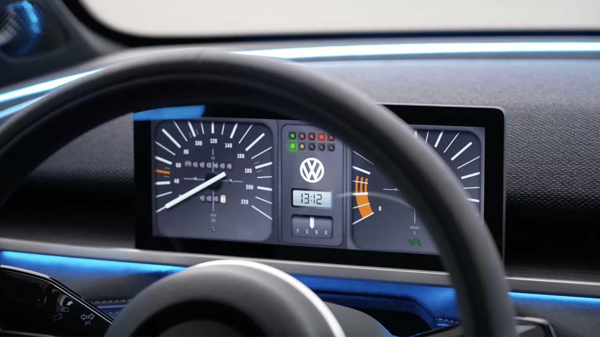 The new Volkswagen ID.2All has the counters of the Golf 1 or Beetle