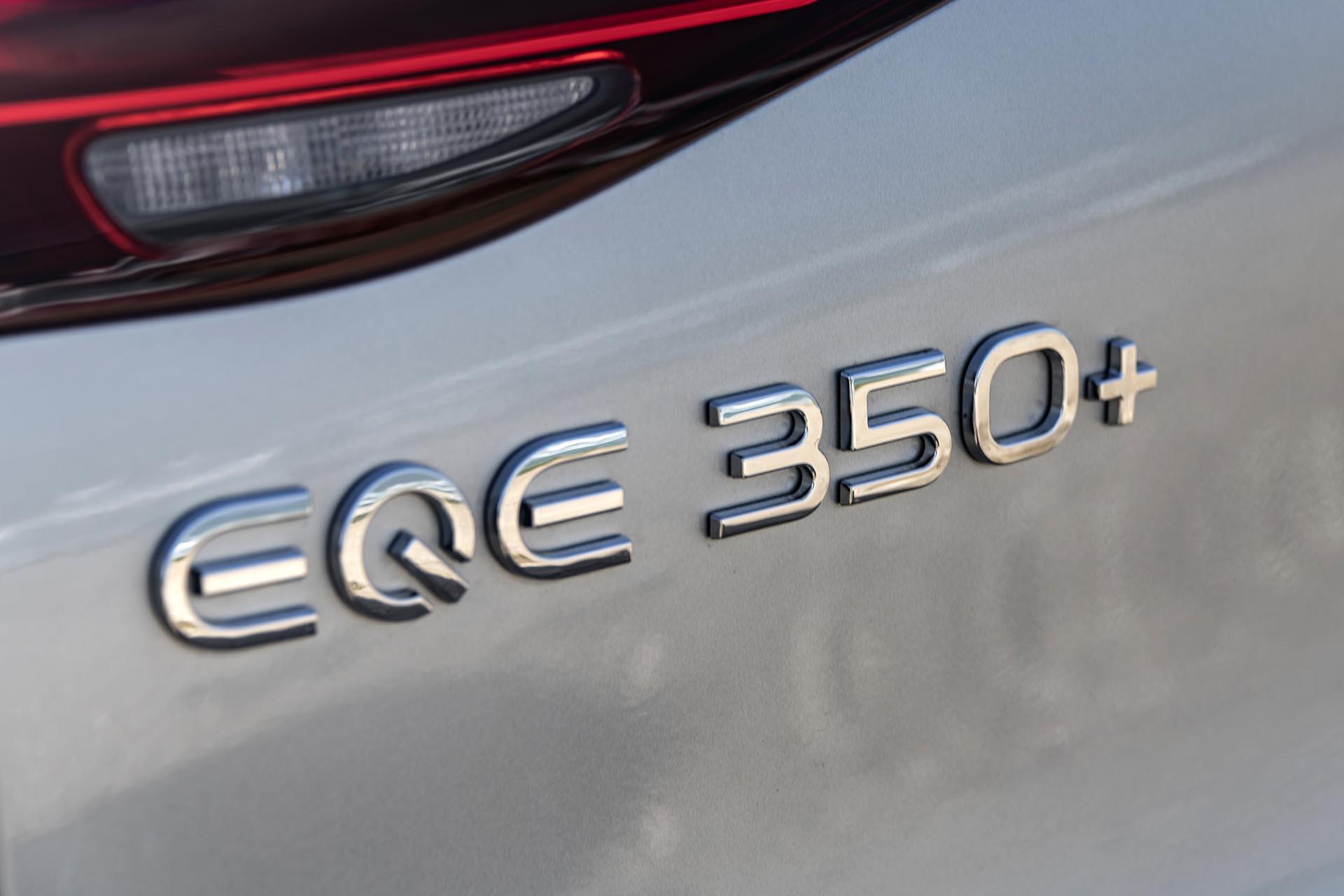 Mercedes EQE SUV 350+ badge