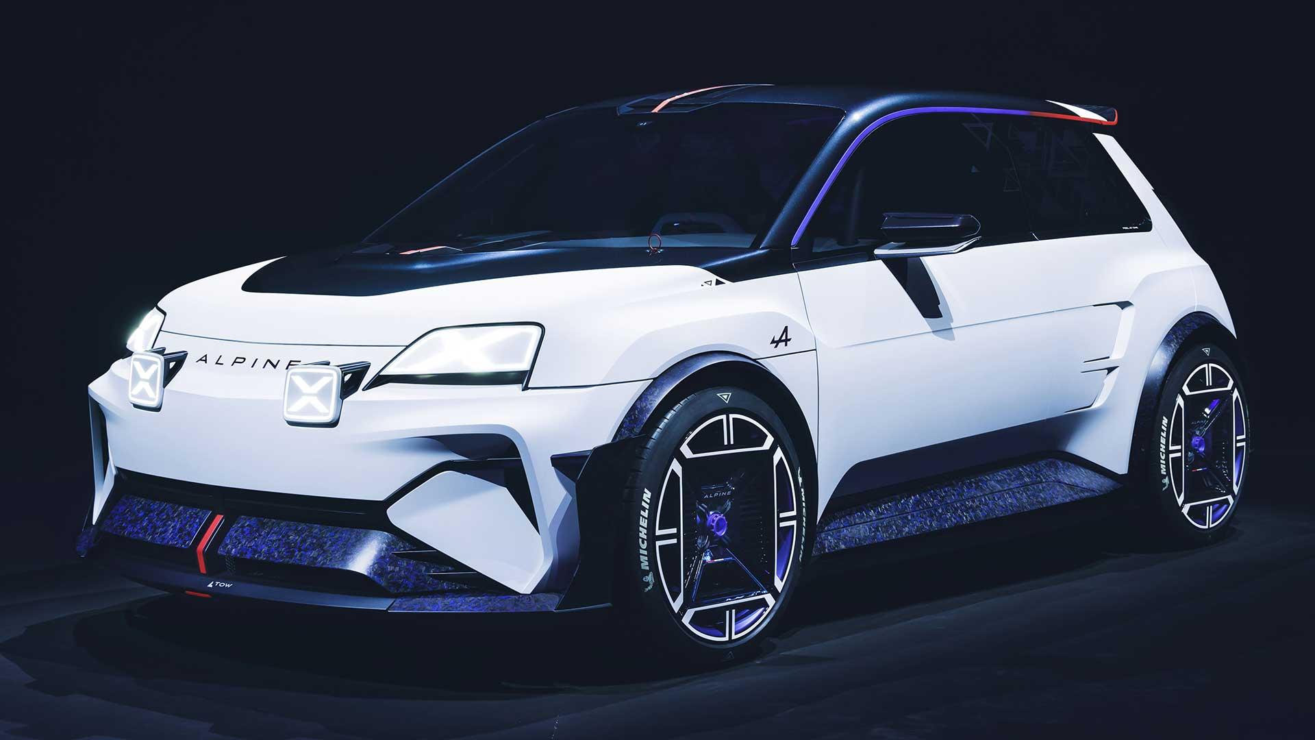 De Alpine A290B is de hete versie van de Renault 5 (met het stuur in