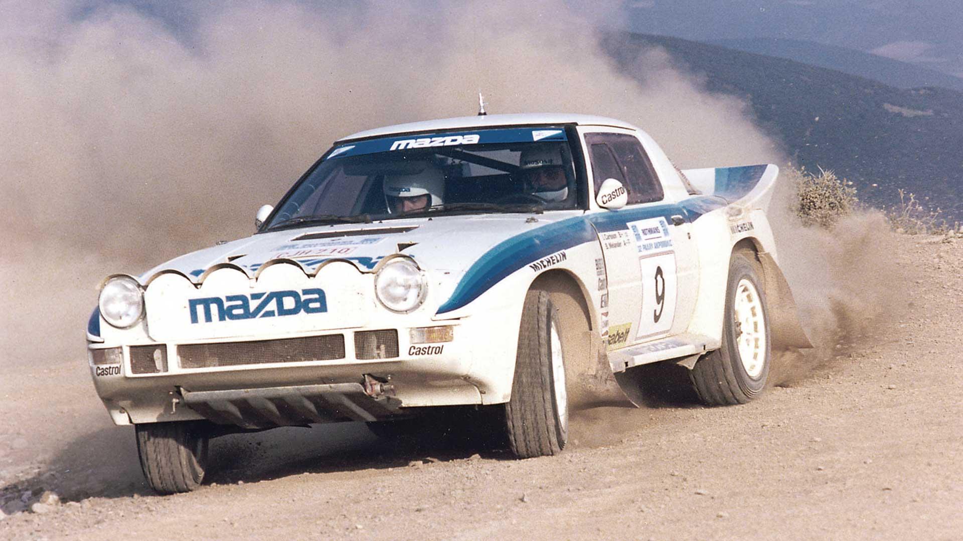 Mazda  RX-7 rallyauto Groep B