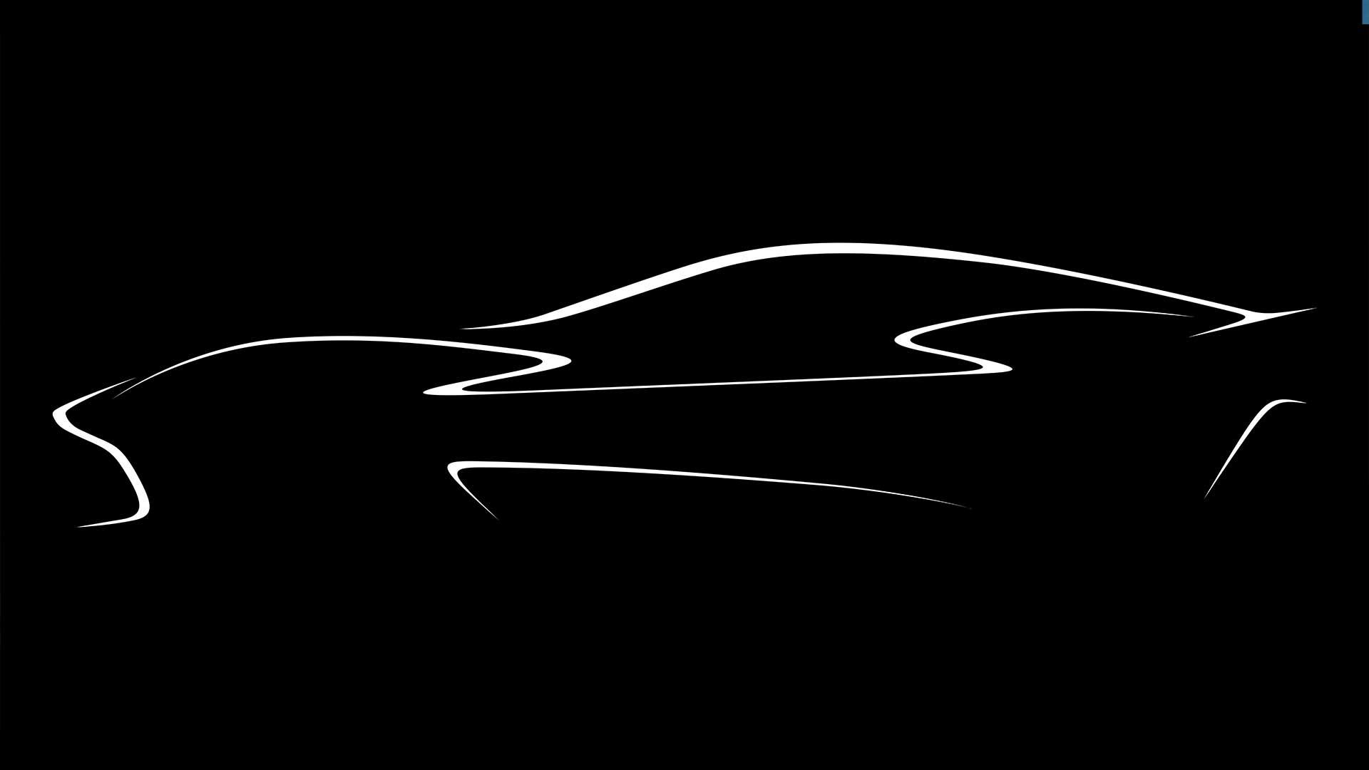 Aston Martin schets van elektrische auto zijkant samenwerking Lucid Motors