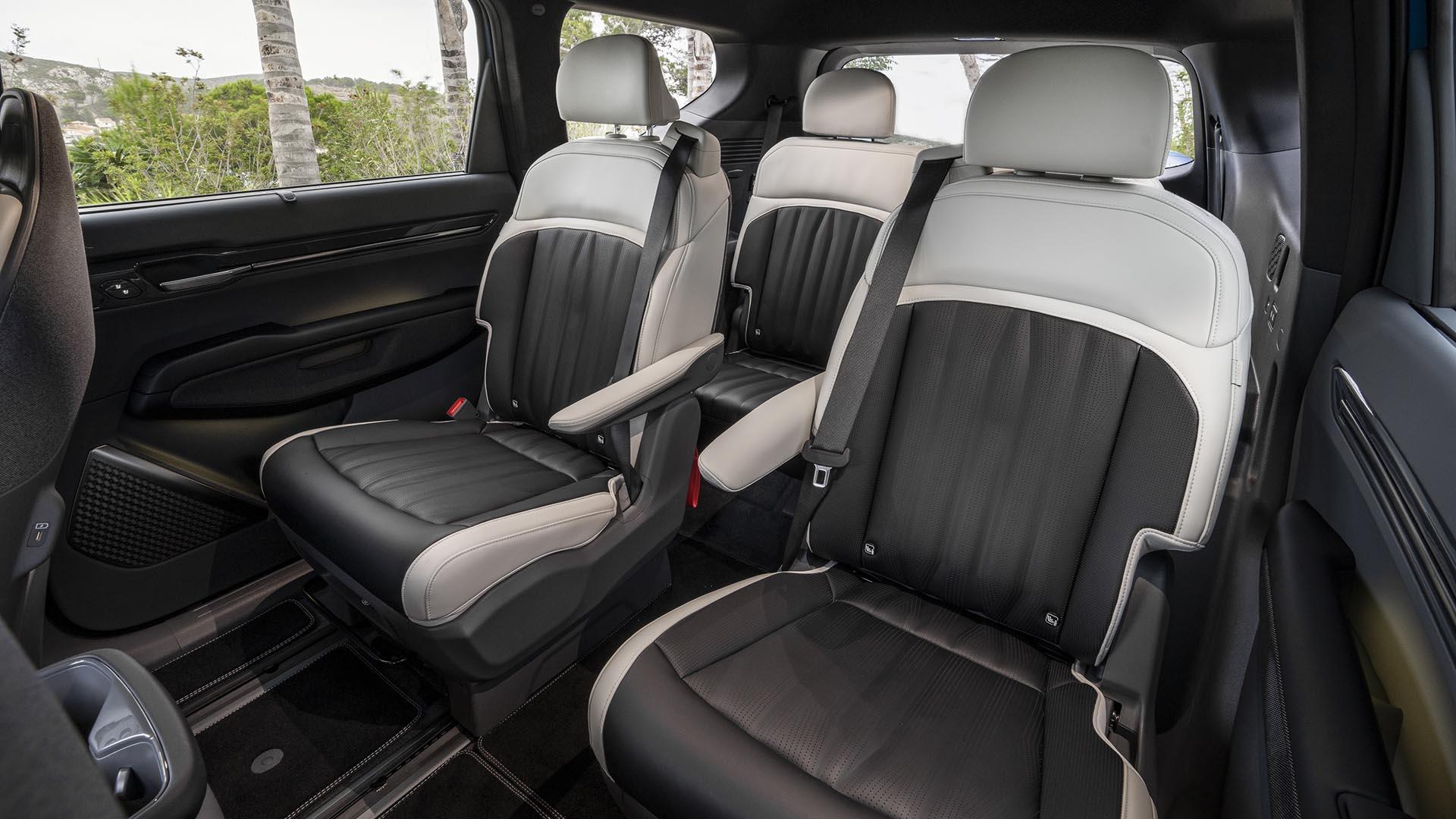 Kia EV9 Launch Edition GT-Line (2023) interieur stoelen achterin