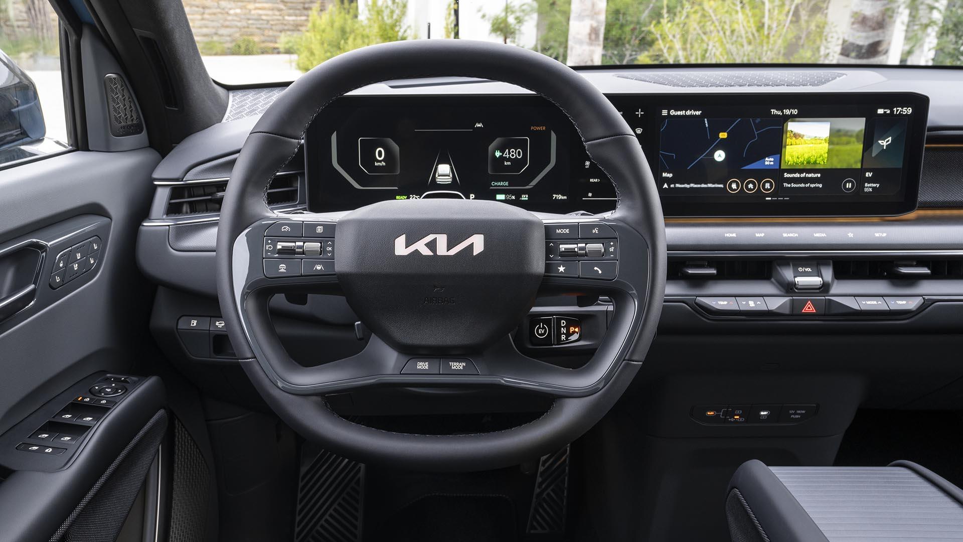 Kia EV9 Launch Edition GT-Line (2023) interieur stuur