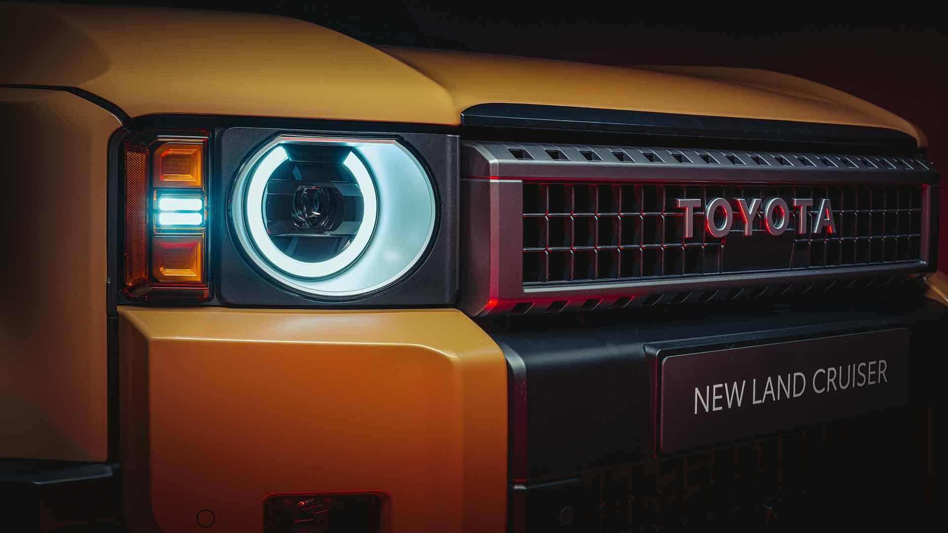 Toyota Land Cruiser Ontwerp van het Jaar 2023 koplamp grille