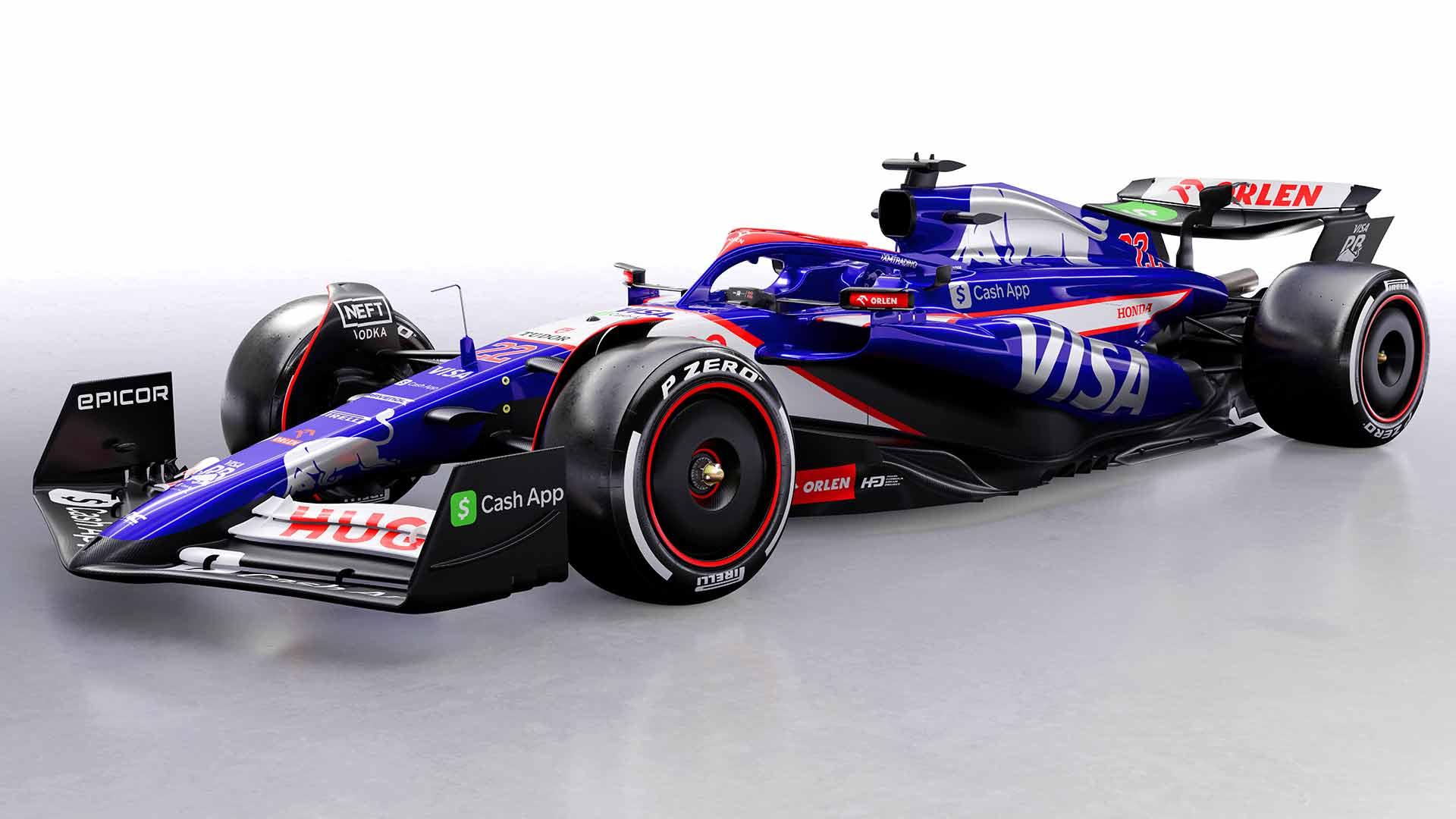 Dit is de F1auto van Visa Cash App RB van 2024 TopGear