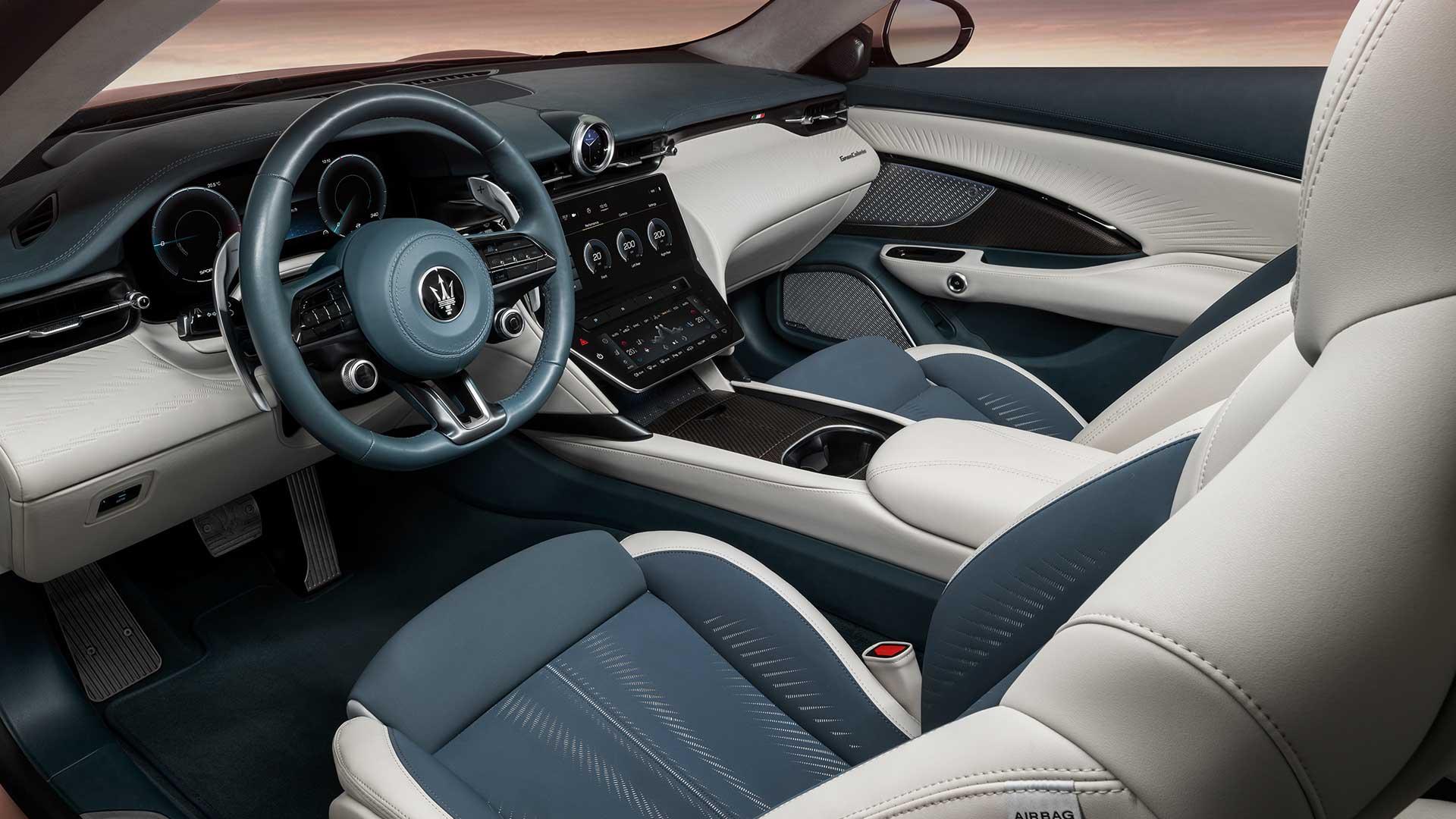 Maserati GranCabrio Folgore Interieur Stuur