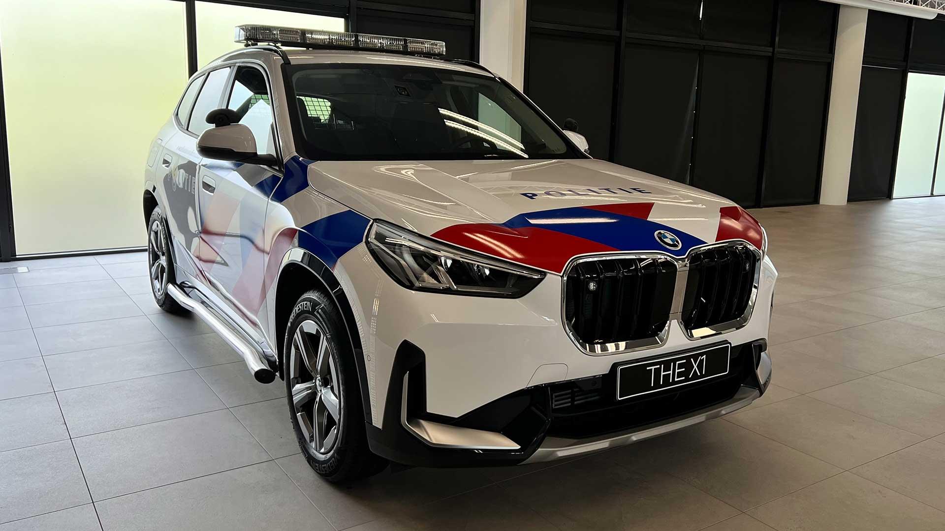 Zo ziet de nieuwe BMW X1 van de Nederlandse politie eruit