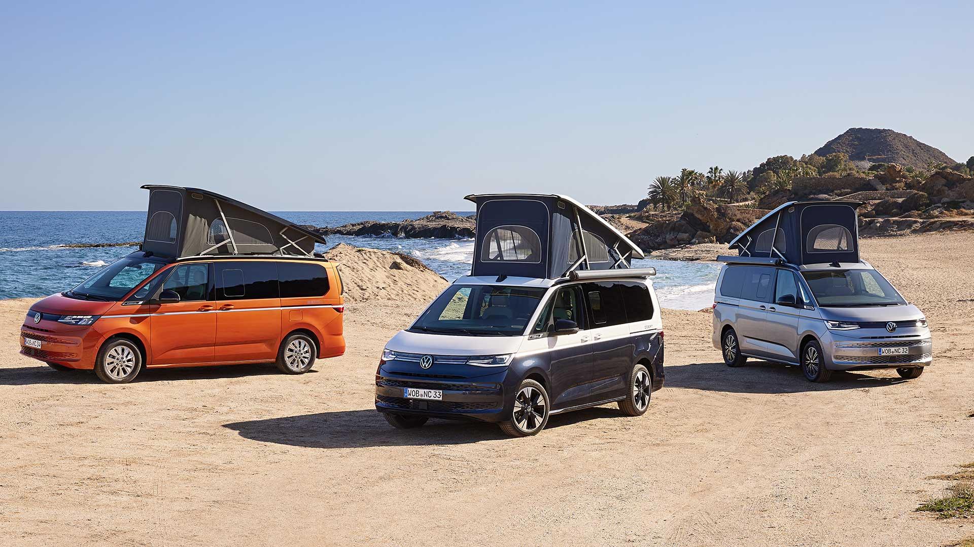 Volkswagen California Multivan alle uitvoeringen