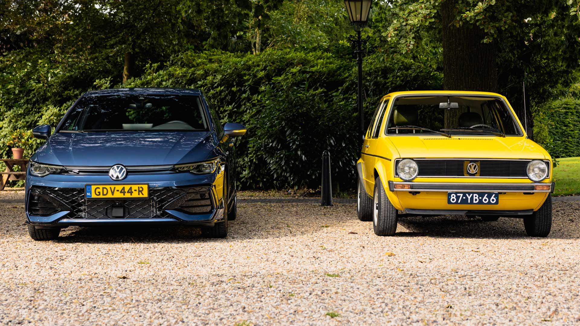 Volkswagen Golf 8.5 en eerste Golf 1 in Nederland