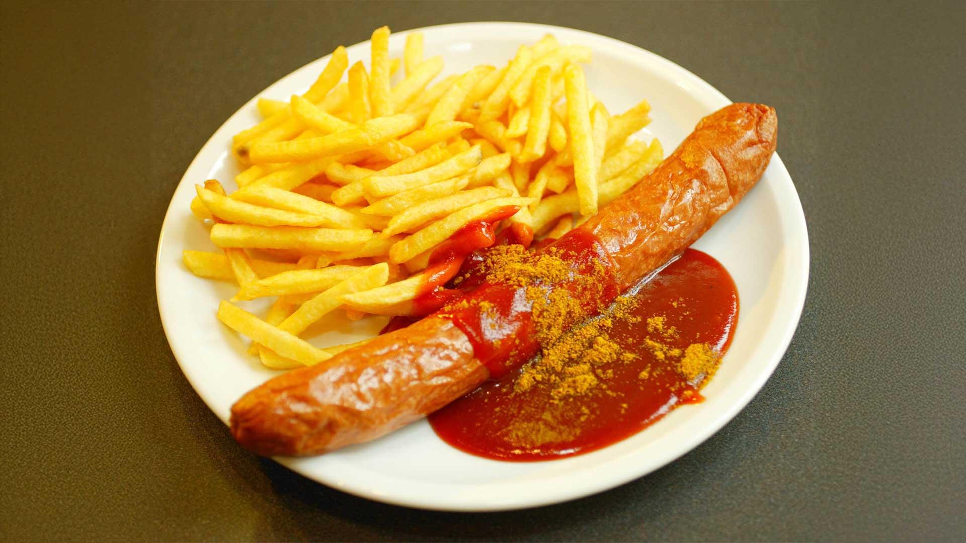 Volkswagen Curryworst niet in stukjes
