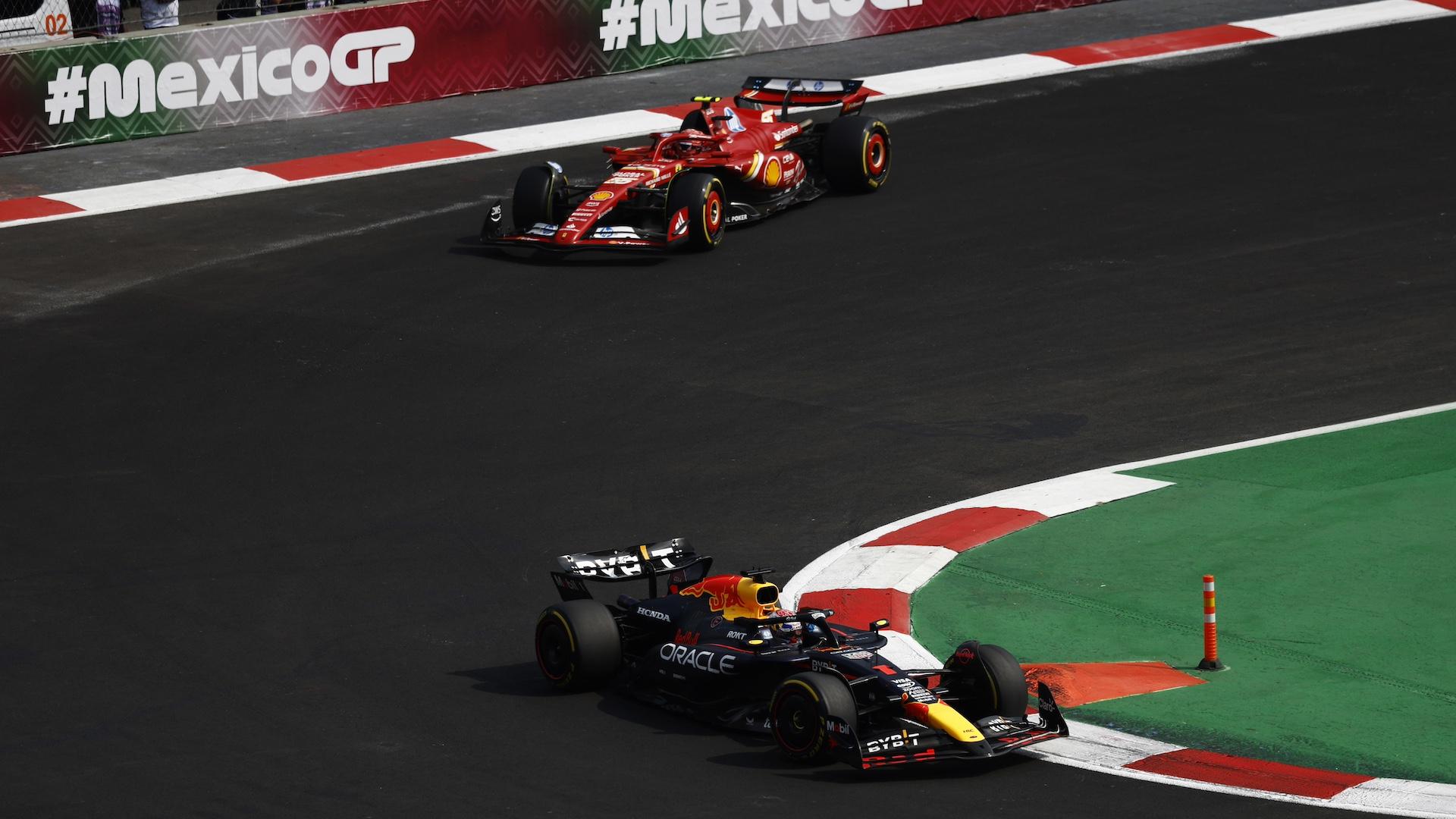 GP Mexico 2024: Verstappen voor Sainz