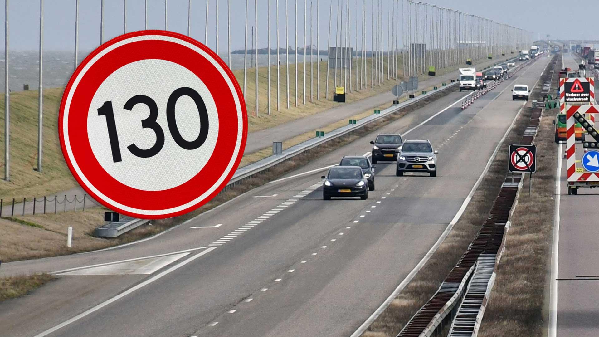 130 in nederland op drie snelwegen