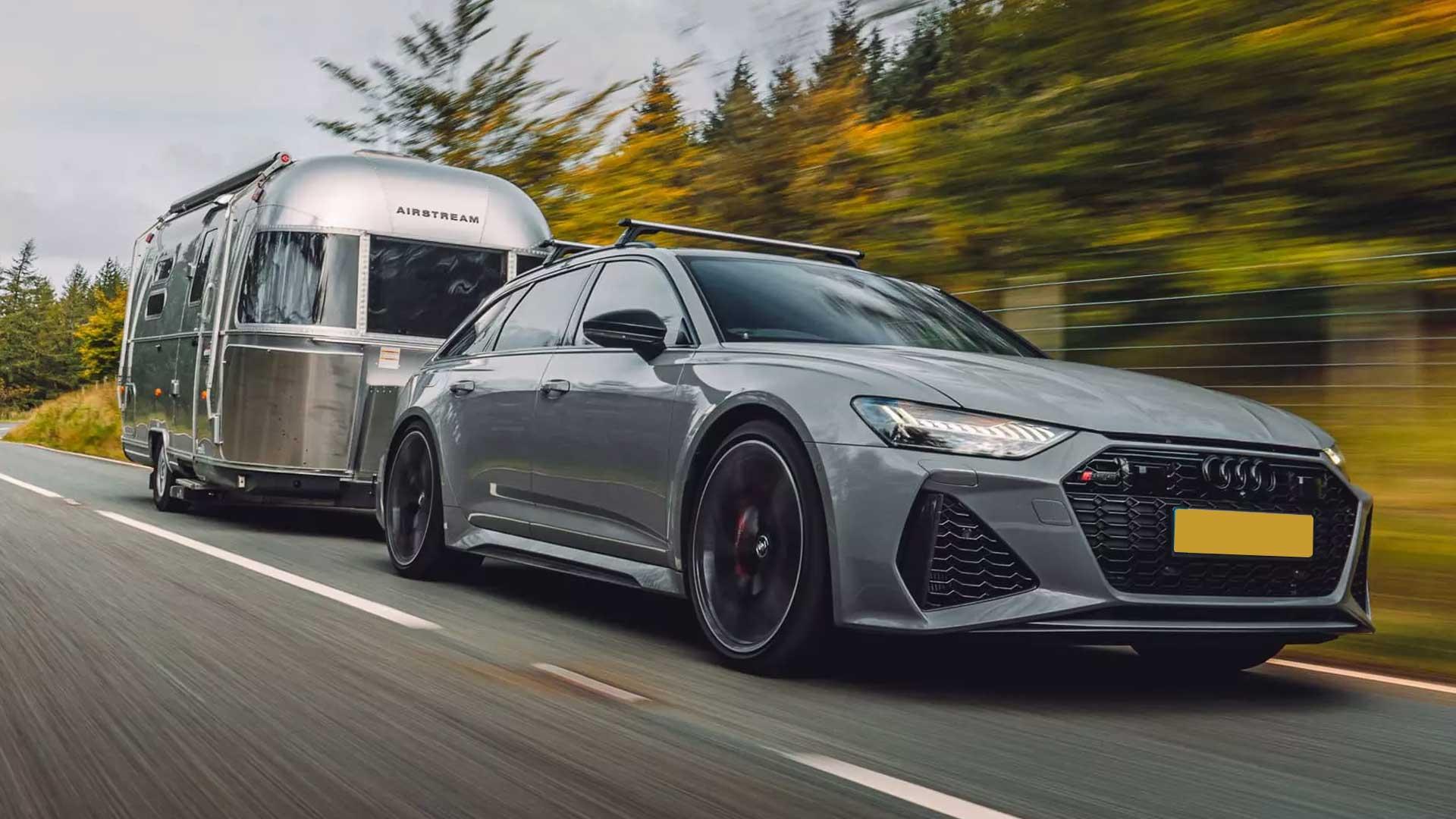 Audi RS 6 met airstream caravan