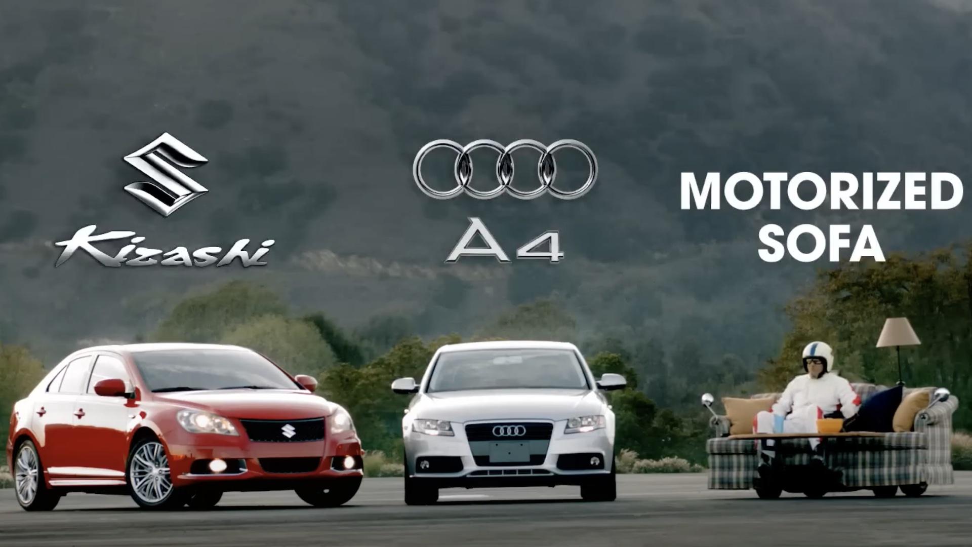 Suzuki Kizashi reclame met Audi A4