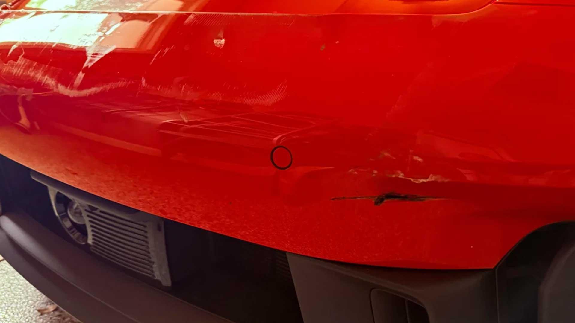Schade (krassen) op Porsche 911 GTS