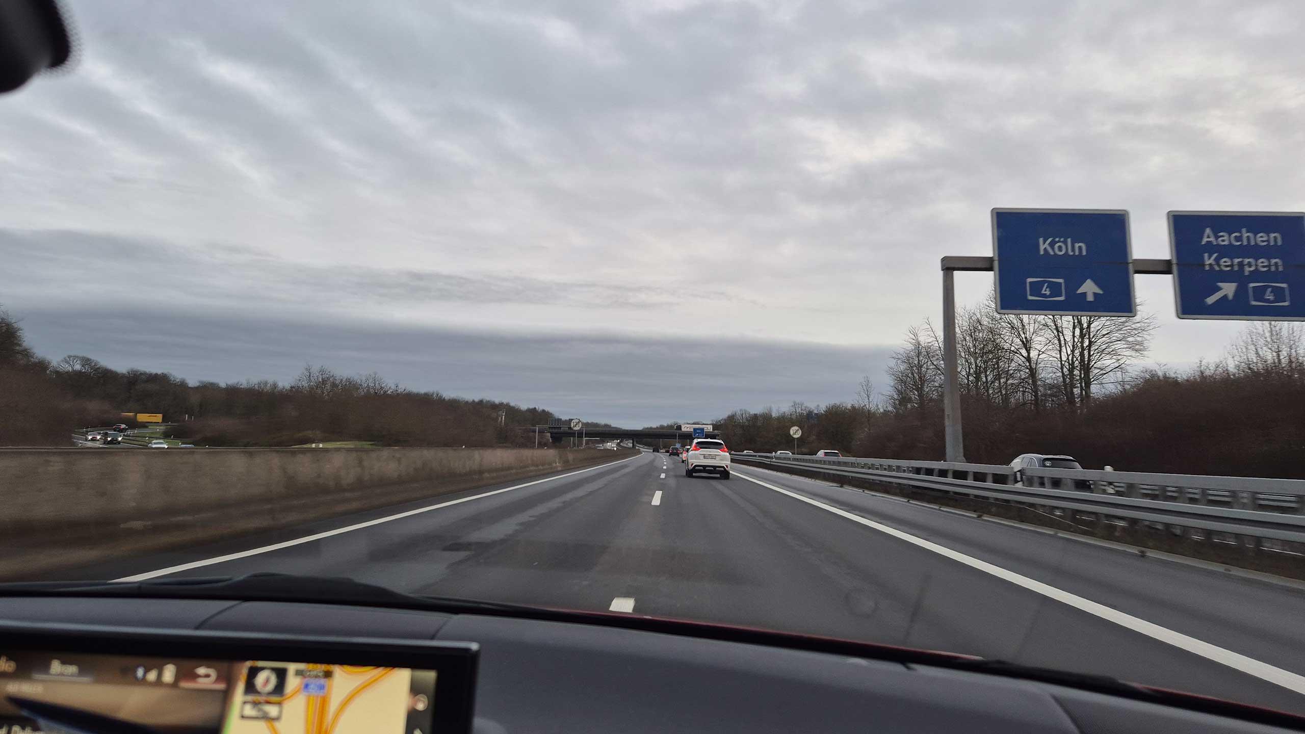 Autobahn in Duitsland bij Keulen