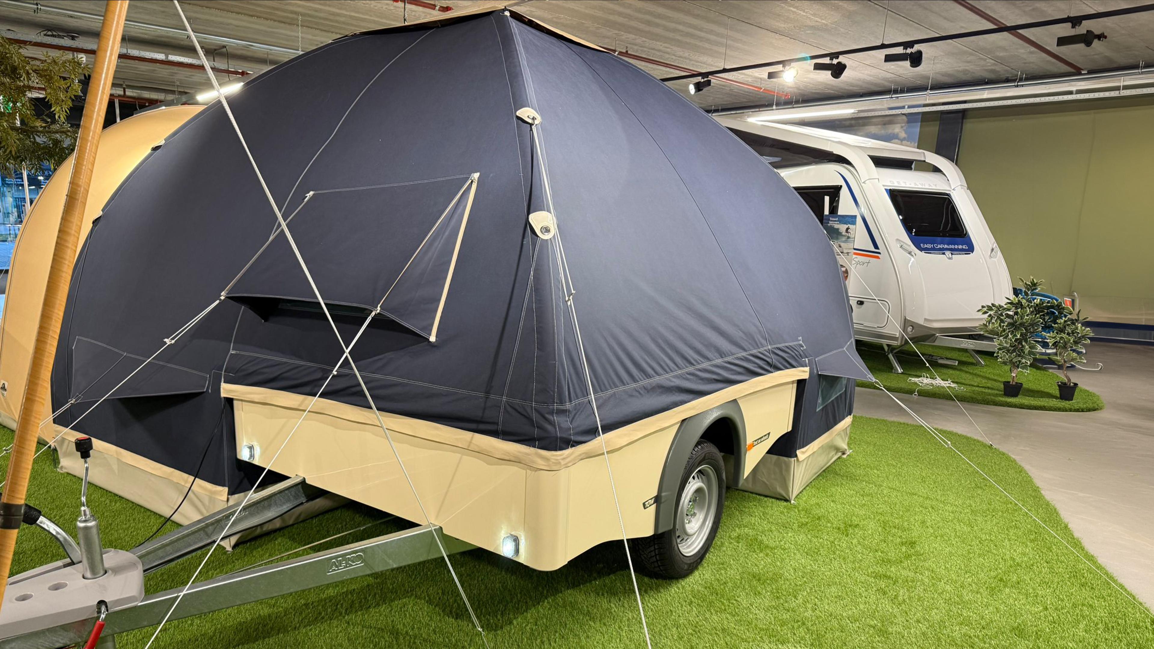 little dutch play tent Forest Friends NISSAN this tent becomes a Frame size:L - 49 cm Faltbarer Fahrradanhänger für mittelgroße