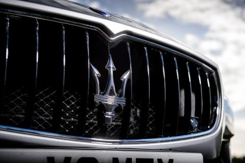 Maserati Quattroporte Diesel badge (2015)