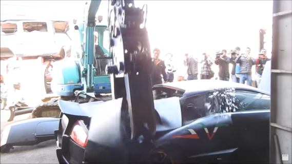 Lamborghini Murciélago SV verwoest in Taiwan
