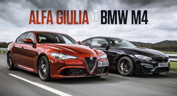 Alfa Romeo Giulia Quadrifoglio vs BMW M4 Competition Pack