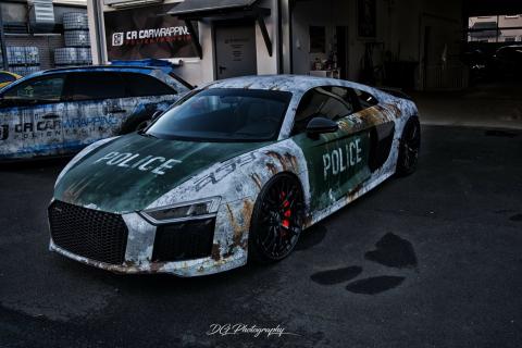 Audi R8 polizei wrap