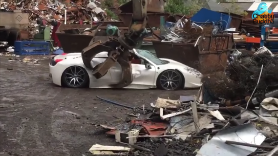 Het verhaal achter de vernietigde Ferrari 458 Spider