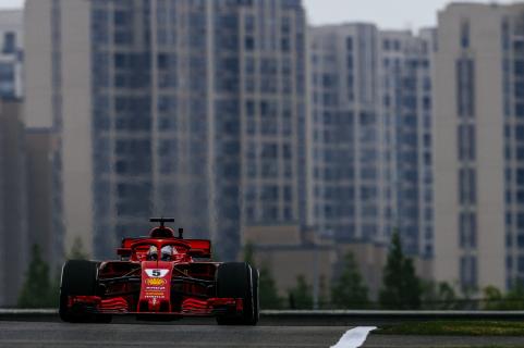 3e vrije training van de GP van China 2018