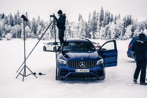 Mercedes GLC 63 Sneeuwpret