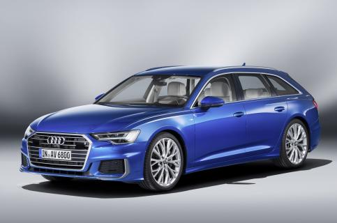 Audi A6 Avant 2018 blauw