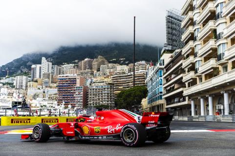 2e vrije training van de GP van Monaco 2018
