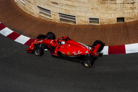 3e vrije training van de GP van Monaco 2018