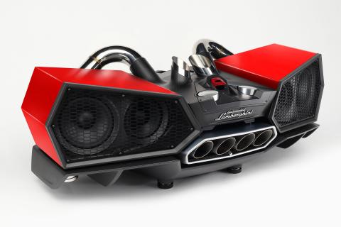 Lamborghini Esavox Carbon Fibre Docking Station Speaker rood