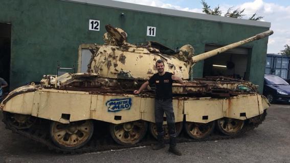 Emile Luijben YouTuber Mastermilo82 Russische tank