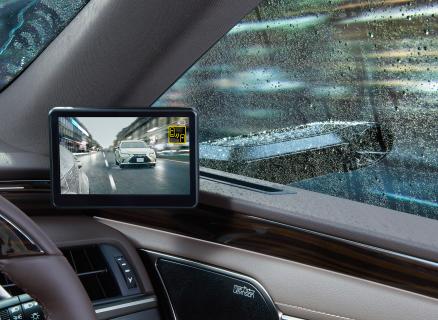 Lexus ES digitale buitenspiegels regen ruit
