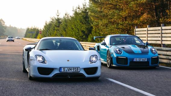 vijf snelste Porsches ooit